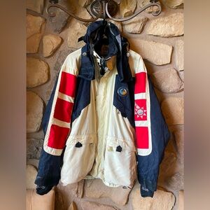 DUB weather gear xl men’s red white and blue jacket. Extreme weather. 8,000mm